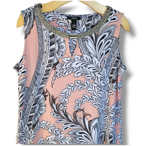 Alfani Women’s Career Formal Front cut Sleeveless Shift Short Dress - Medium - Picture 2 of 9